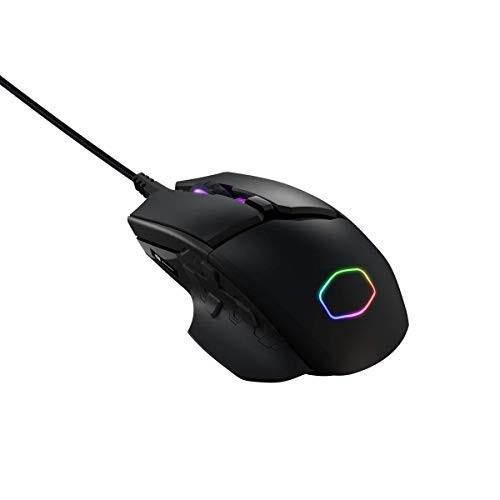 Cooler Master MasterMouse MM530 Ergonomic Gaming Mouse with Precision 12000 DPI Sensor and Durable PBT Buttons w/ Omron Switches