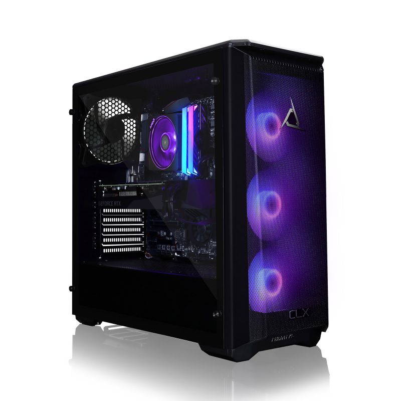 CLX SET Gaming Desktop - AMD Ryzen 7 3800X Processor, 16GB DDR4 Memory, NVIDIA GeForce RTX 3080 Graphics, 240 GB SSD, 2 TB HDD, WiFi, Windows 10 Home 64-bit
