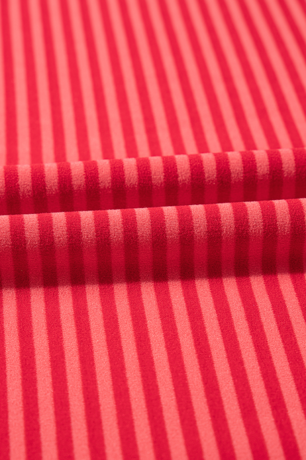 Orange Stripe Plus Size Drop Shoulder Long Sleeve Top