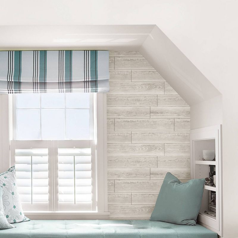 NuWallpaper 28.2' Serene Cream Peel & Stick Wallpaper Cream