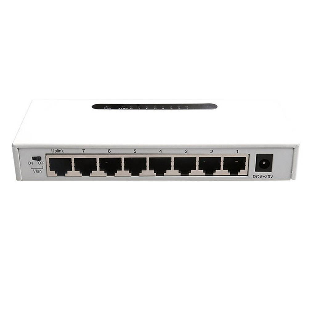 8-Port PoE Network Switch Unmanaged Gigabit 1000M Ethernet Switch Metal casing strong durable Switch
