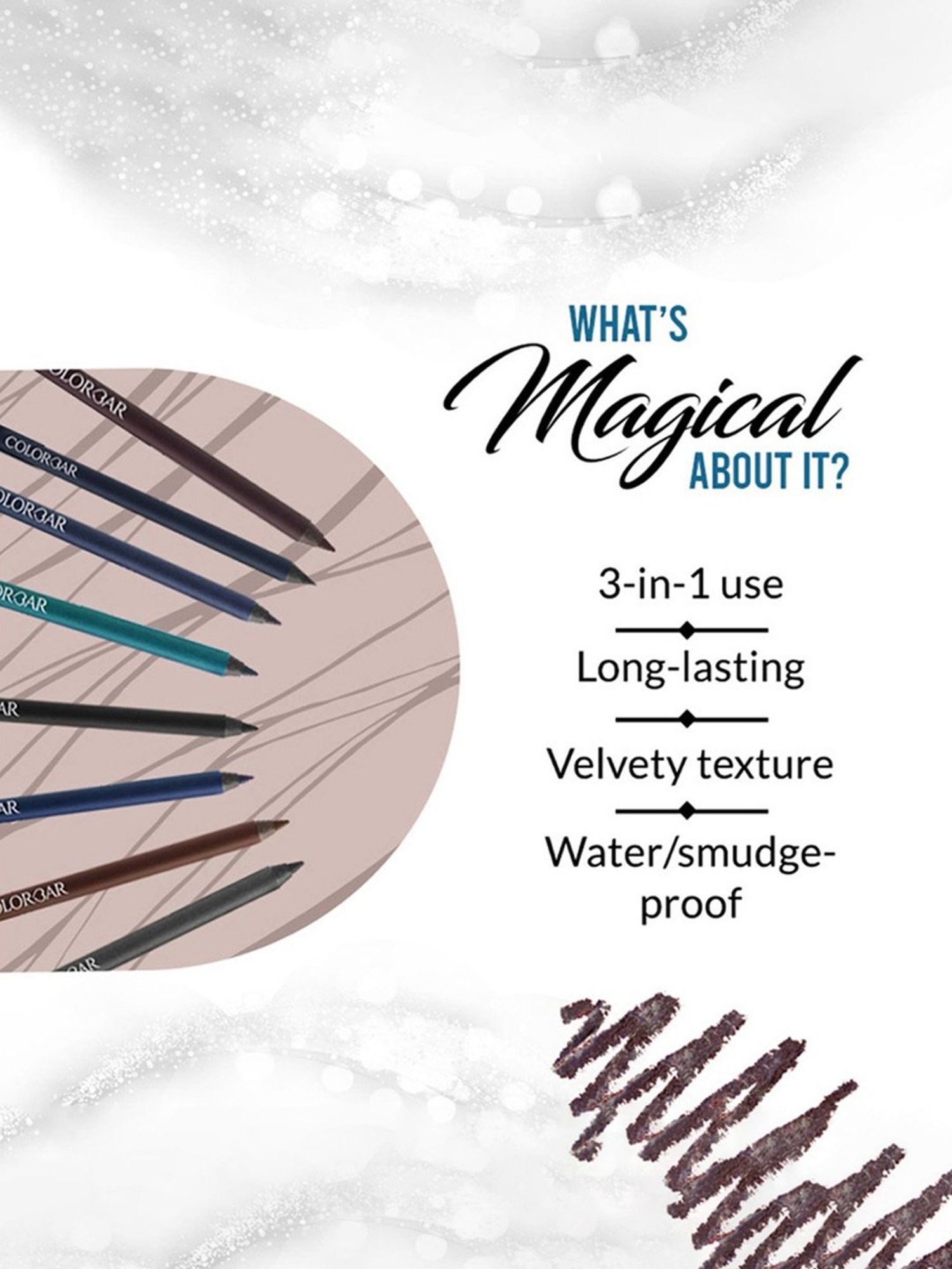 Colorbar Just Smoky Kajal Brown - 1.2 gm