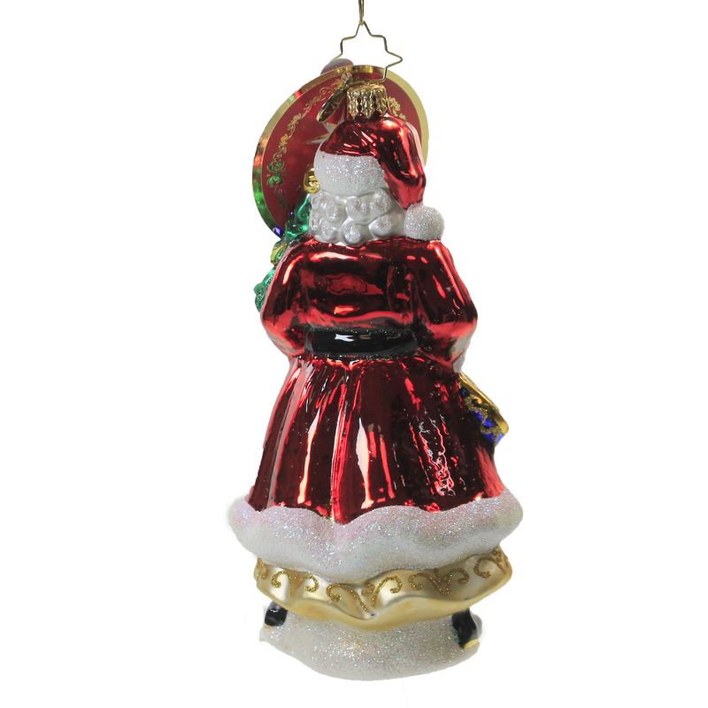 Christopher Radko 6.25" Have Tree, Will Travel Ornament Victorian Santa  -  Tree Ornaments