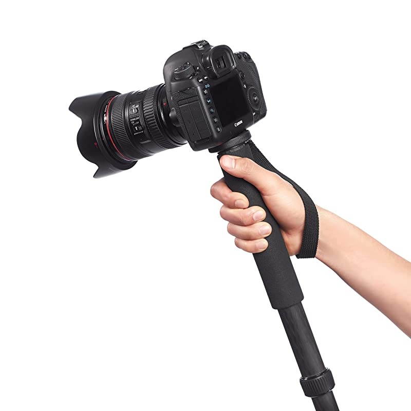 Basics Carbon Fiber Camera Monopod - 17.5 - 61 Inches, Black