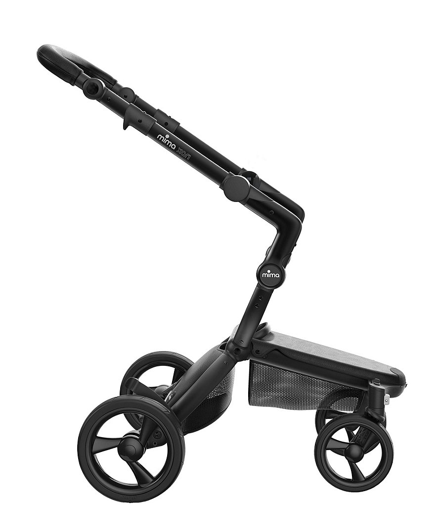 Mima Xari Stroller - Black Chassis with Black Reversible Seat and Carrycot