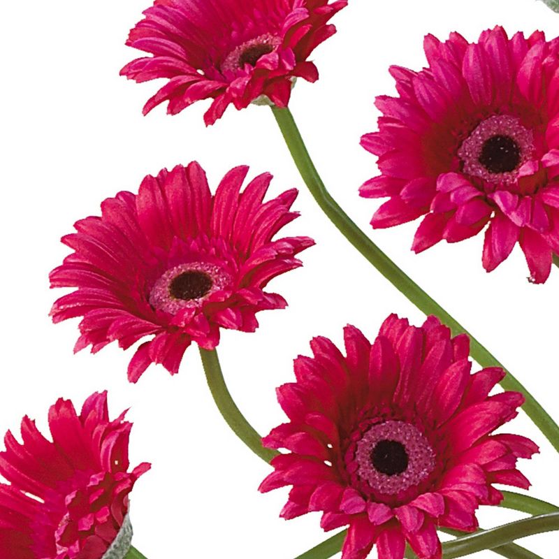 Nearly Natural Gerber Daisy Liquid Illusion Silk Flower Arrangement