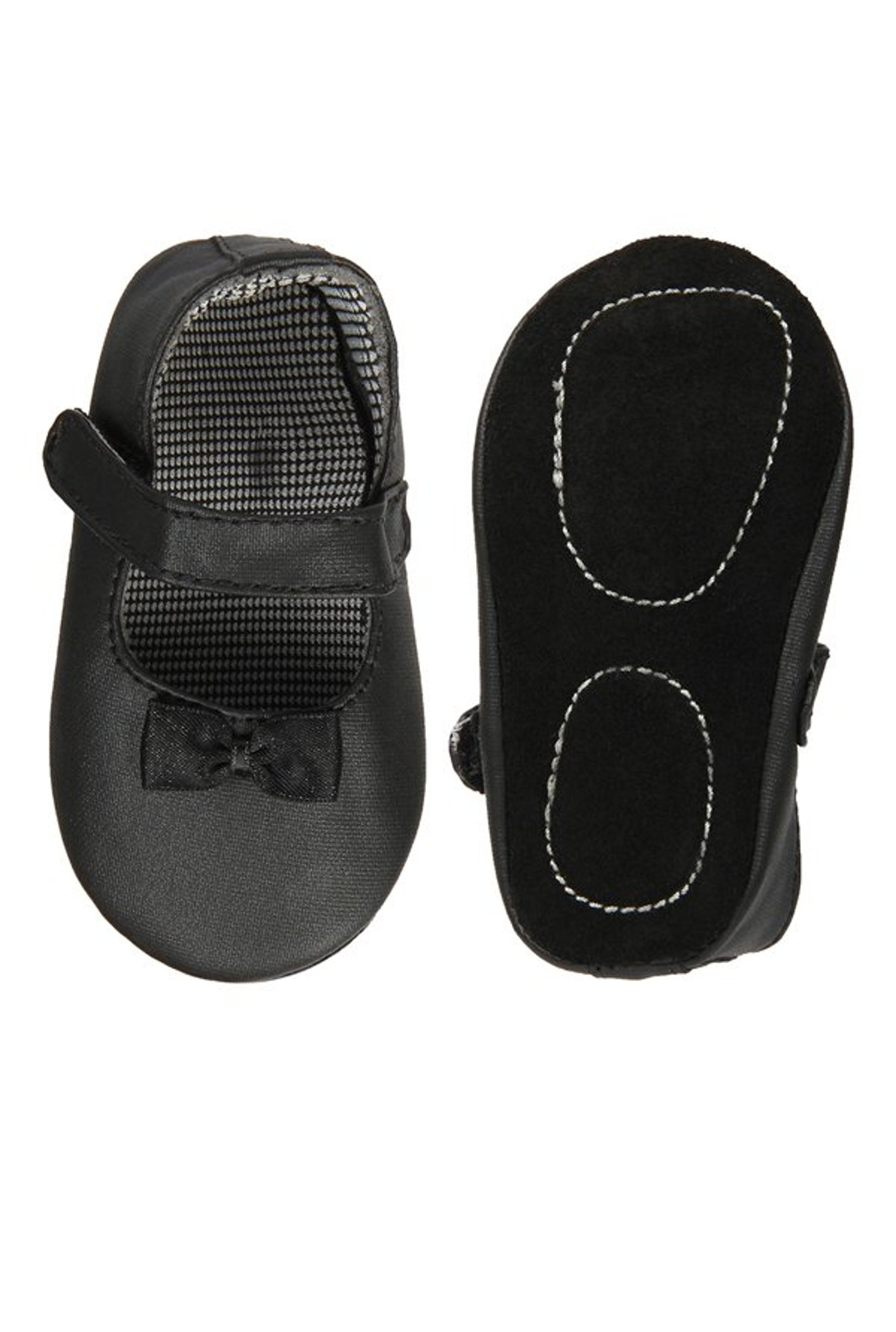 Beanz Kids Pram Kalea Black Velcro Shoes