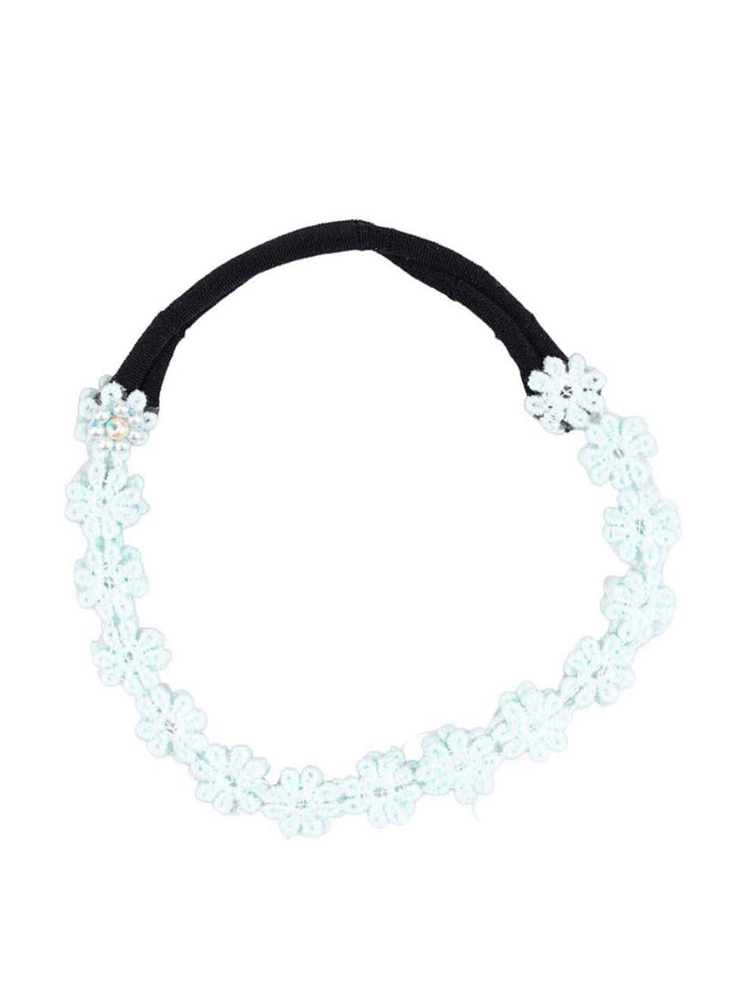 Choko Blue Embellished Hair Band