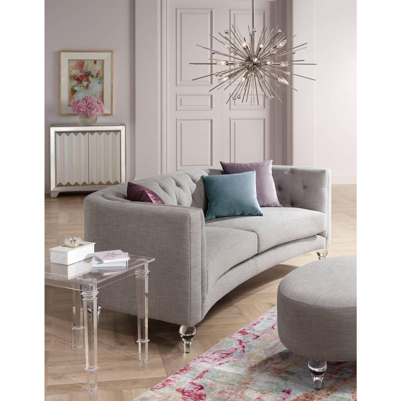 55 Downing Street Tustin 21 1/2" Square Clear Lucite Acrylic End Table