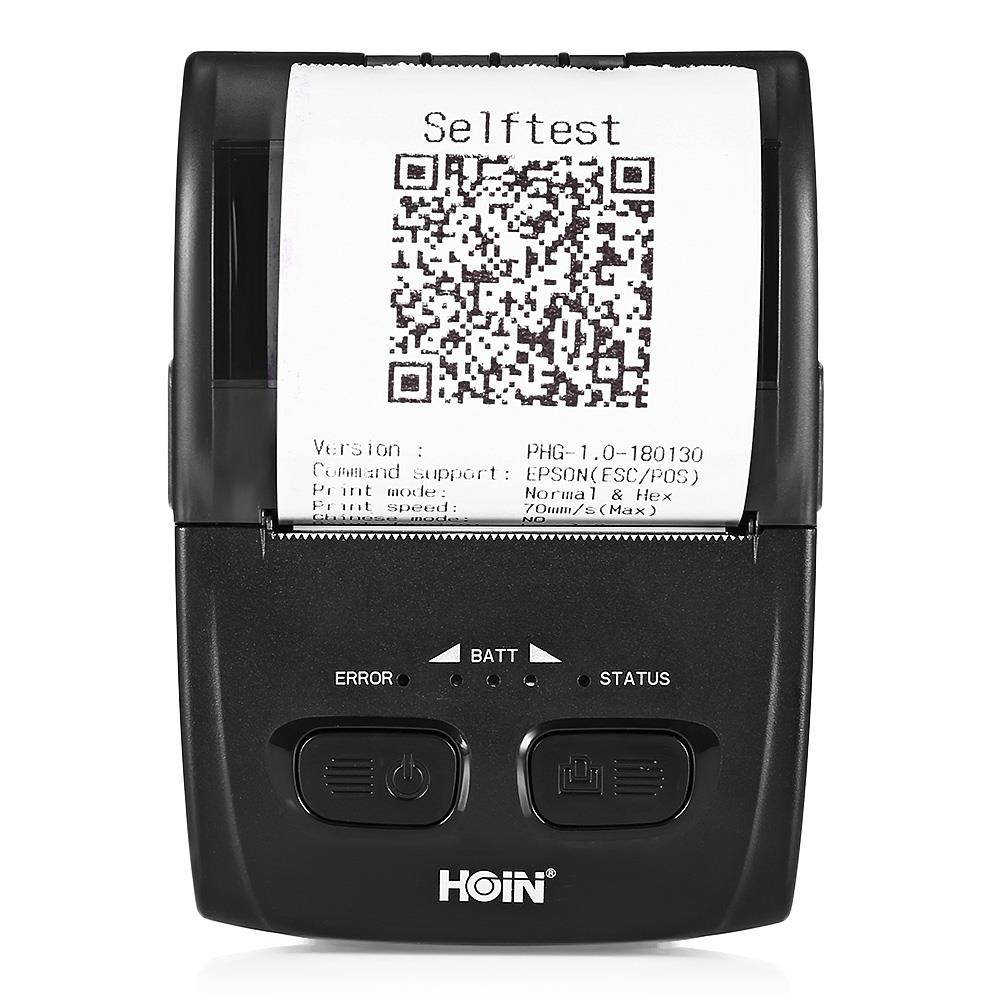 HOIN HOP - H200 Portable Thermal Printer USB Bluetooth Mobile Receipt Ticket Printing Rechargeable Device