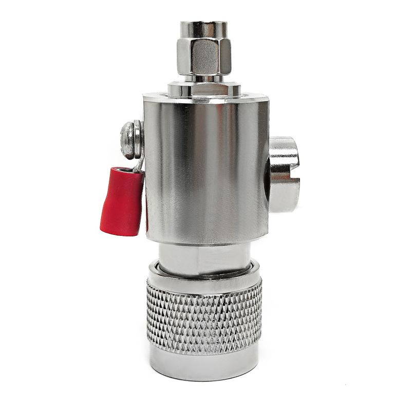 N-Male to RP-SMA Male Adapter Width Surge Protector 0-6GHz WiFi Antenna Coaxial Cable RF Converter -Wireless Network Connector -Lightning Protection Arrestor -Coax Suppressor -Tupavco TP1601