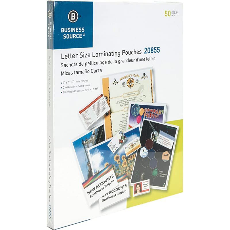 5 mil Clear Laminating Pouches 50Box 20855