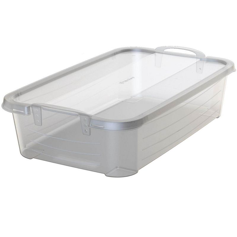 Life Story Clear Stackable Closet & Storage Box 34 Quart Containers, (12 Pack)