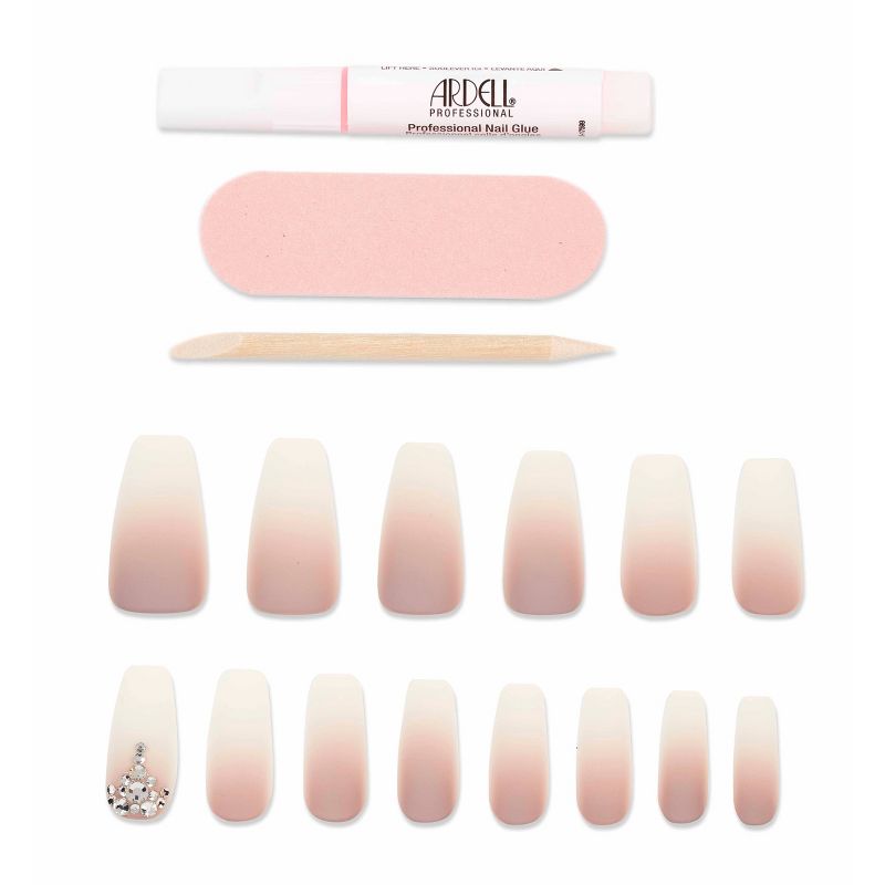 Ardell Nail Addict False Nails - Rich Tan Ombre - 24ct