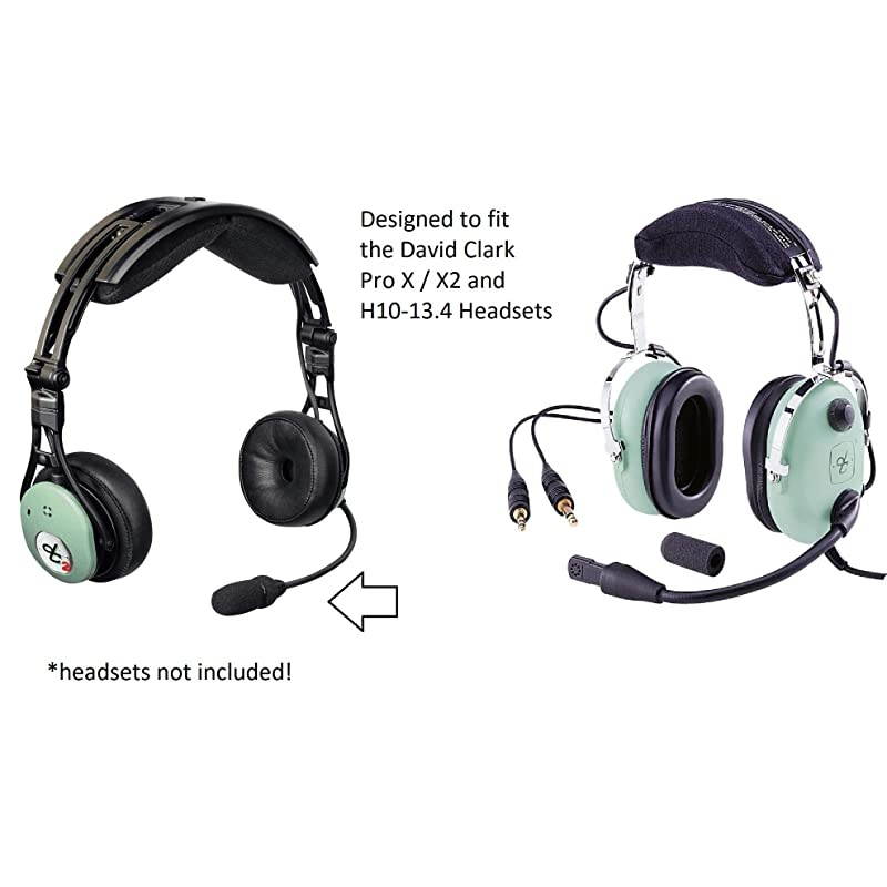 2 Replacement aviation microphone windscreens for David Clark M7 M55 microphones