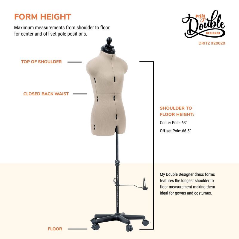 Dritz Petite My Double Designer Dress Form