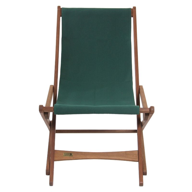 Hardwoof Folding Patio Accent Chair Green - Byer of Maine