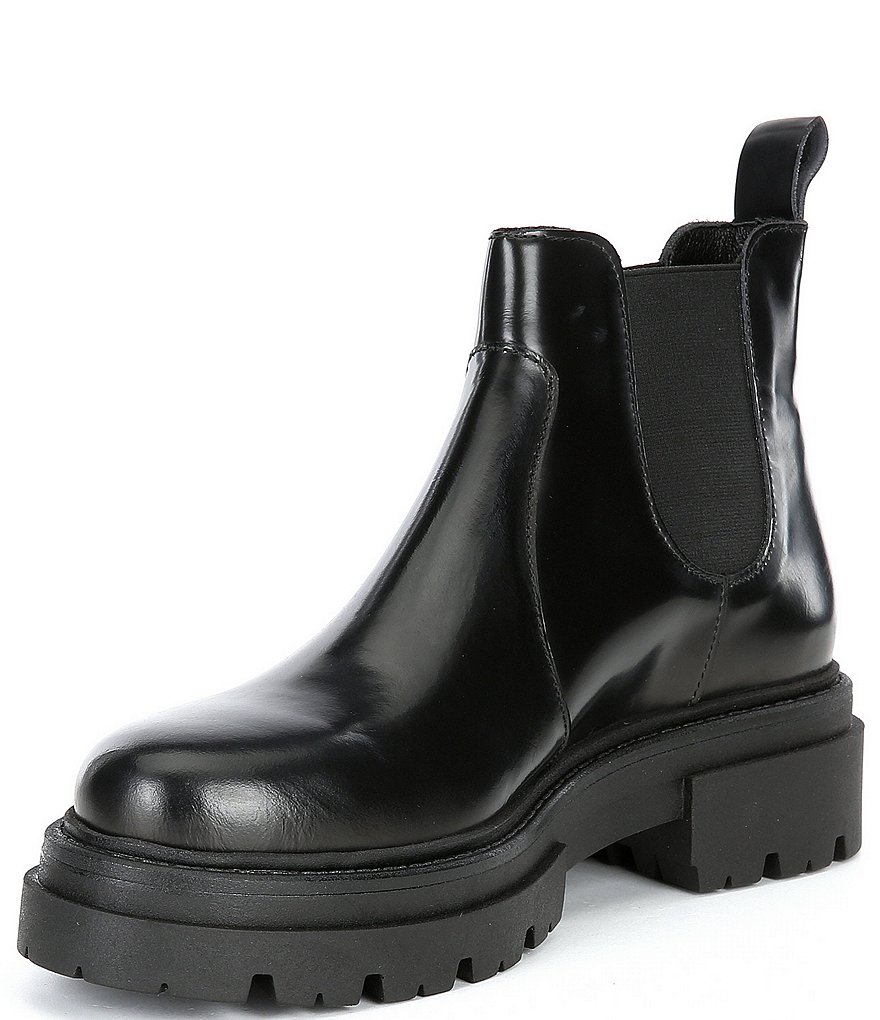 Free People Lola Leather Lug Sole Chelsea Booties