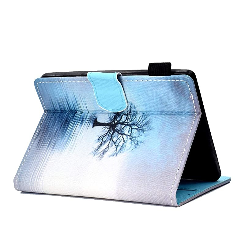 Kindle Paperwhite 4 Case,  Slim Fit Flip PU Leather Wallet Case Cover All-New  Kindle Paperwhite (10th Generation, 2018 Release) Auto Sleep Case, Tree in The Water
