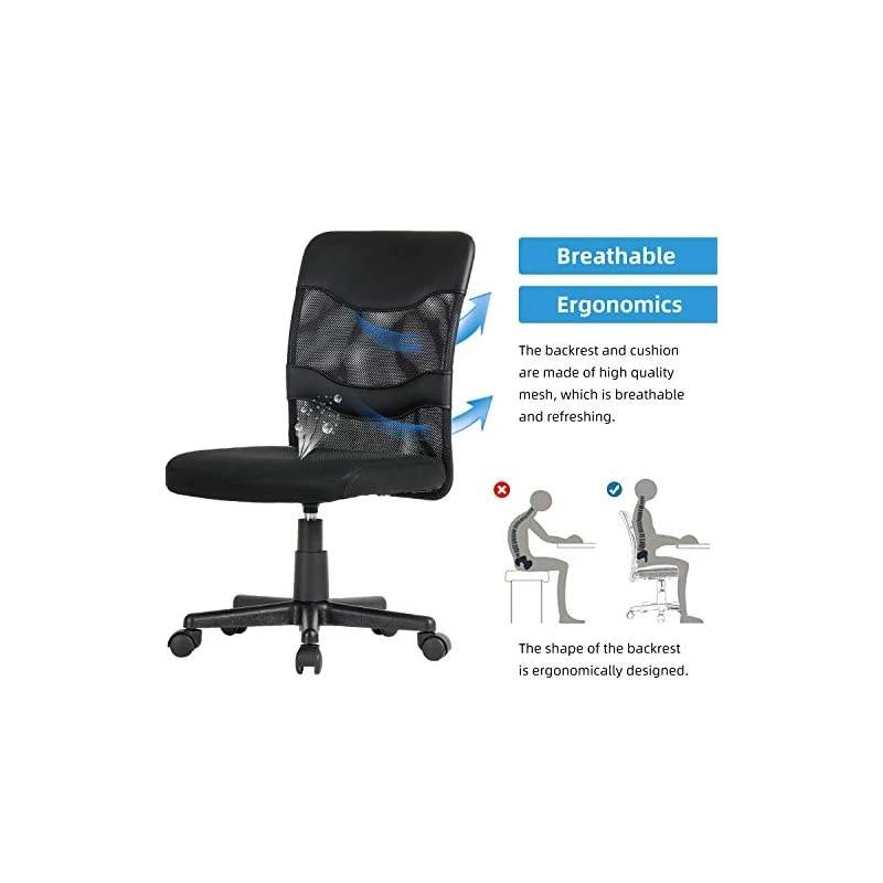 Cute Fuzzy Desk Chairs Armless Small Home Office Task Chair for Teens Girls, Comfy Fluffy Chairs for Bedroom Desk,Grey