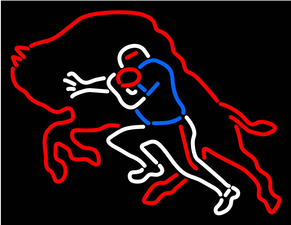 Fashion Neon Sign Buffalo Bills  Handcrafted Real Glass Lamp Neon Light Neon Sign Beerbar Sign Neon Beer Sign 19x15