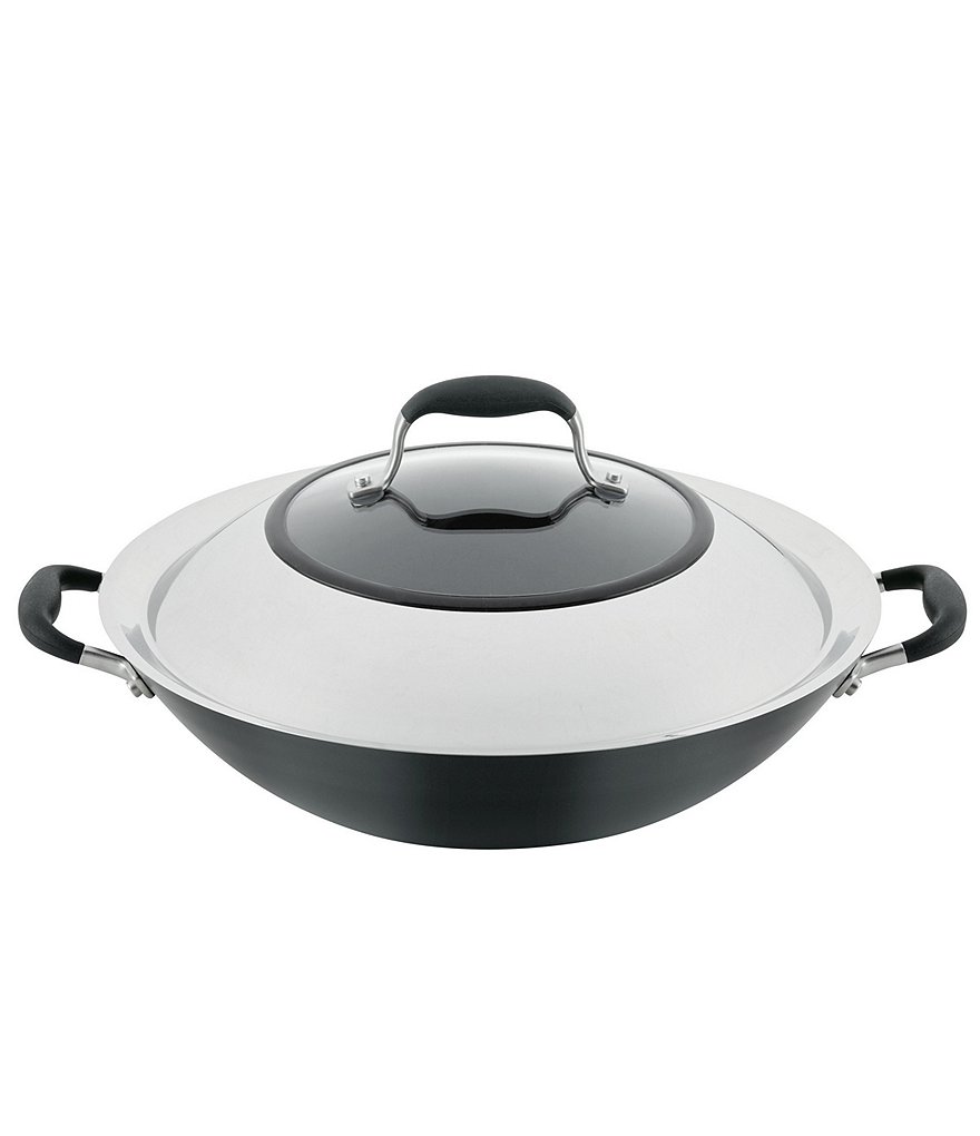 Anolon Advanced Home Hard-Anodized Nonstick Wok with Side Handles