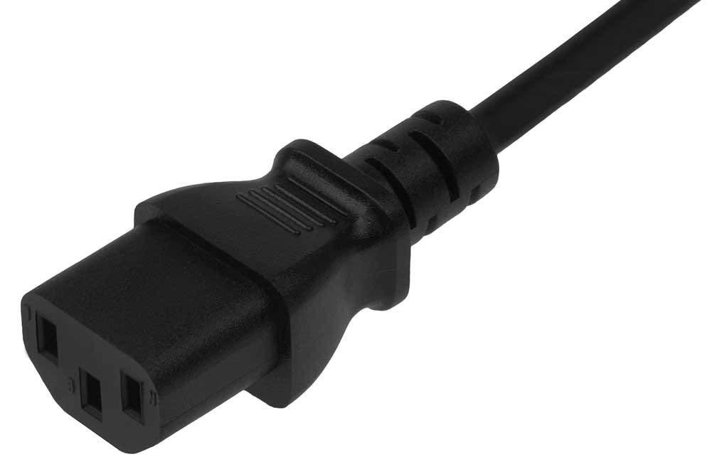 C&E CNE459702 6 Feet Universal Power Cord NEMA 5-15P to IEC-320-C13 18AWG Power Cord, 10-Pack