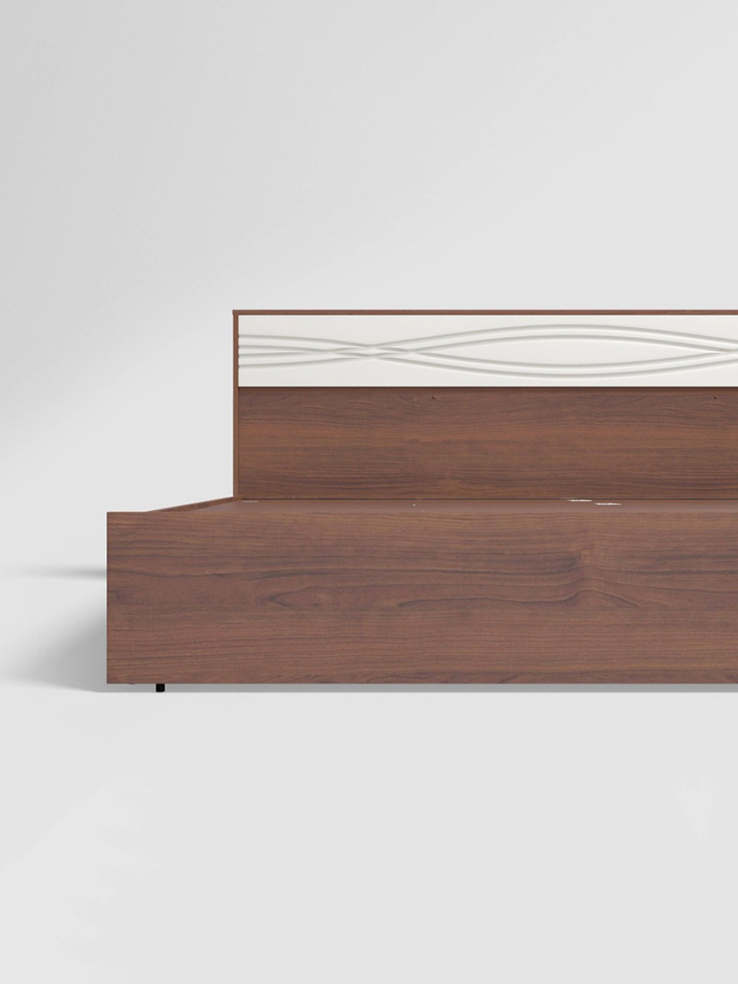 Godrej Interio Casablanca V2 Walnut Engineered Wood King Bed