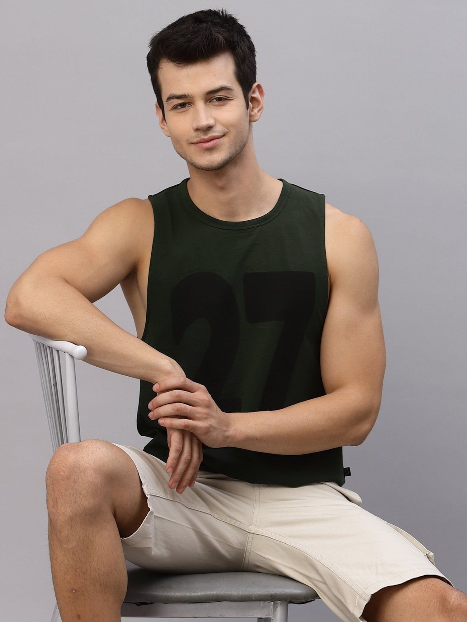 Rigo Green Printed Vest