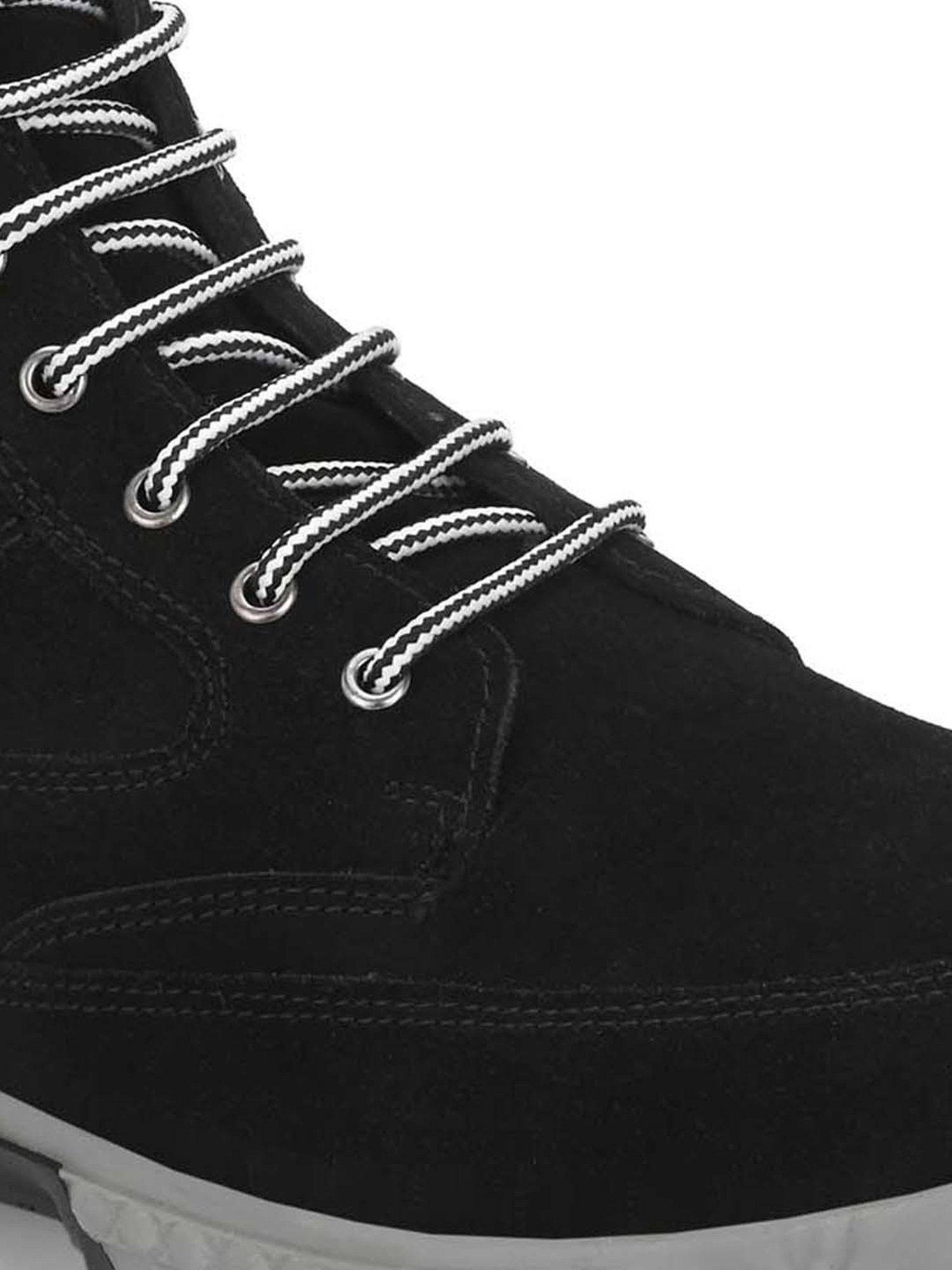 Carlo Romano Men's Black Derby Boots