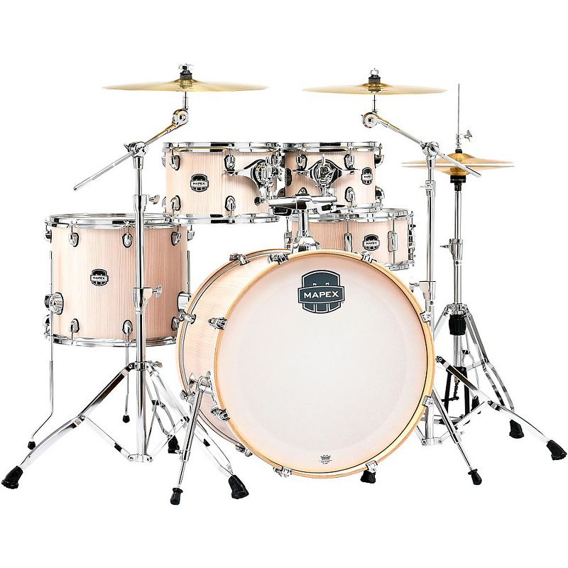 Mapex Mars Series 5-Piece Rock Shell Pack with 22 in. Bass Drum Bonewood Chrome