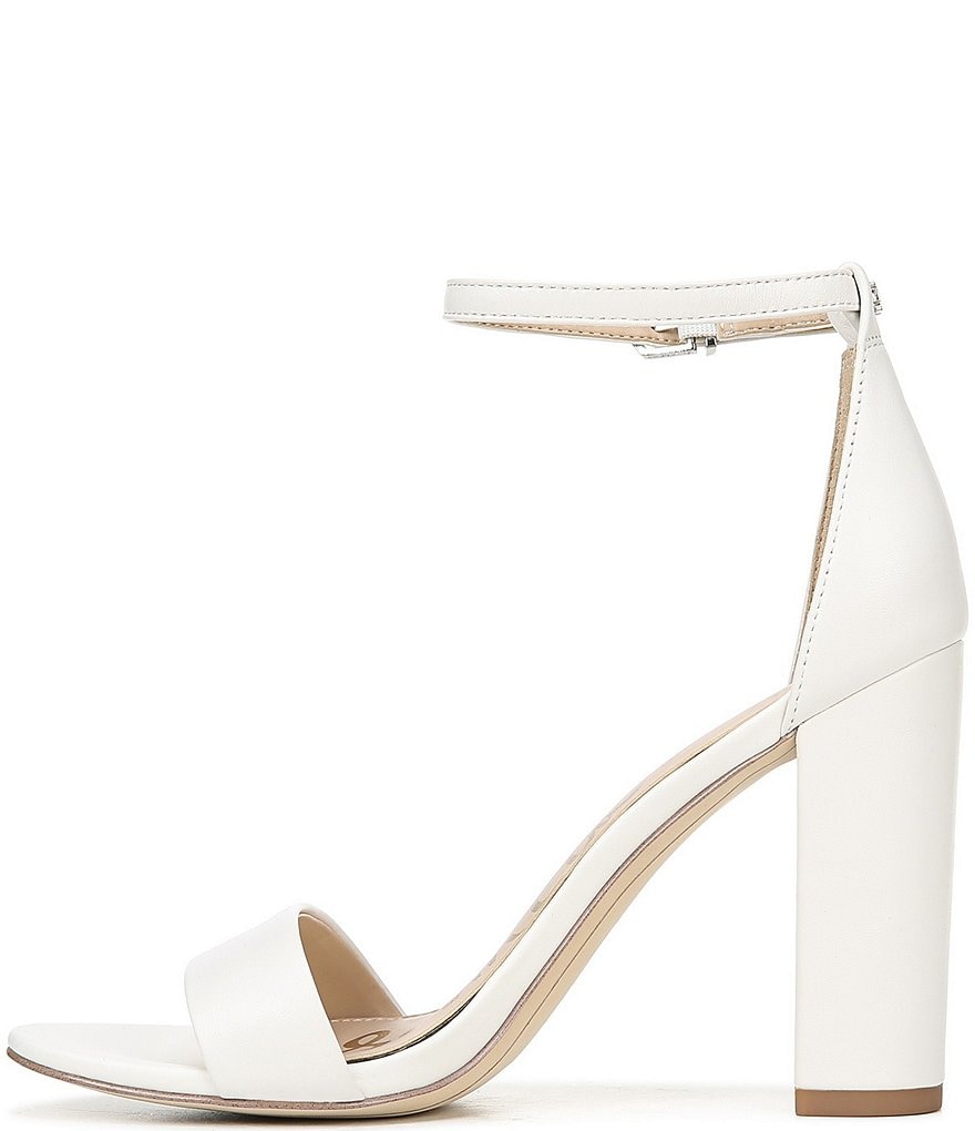 Sam Edelman Yaro Leather Ankle Strap Block Heel Dress Sandals