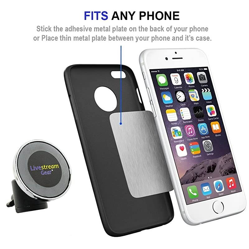 Gear Universal Magnetic Phone Mount and Heavy Duty Tripod Mount Your Phone via Magnetic Mount and Metallic Plate to This Tripod Setup for ing Strong Hold