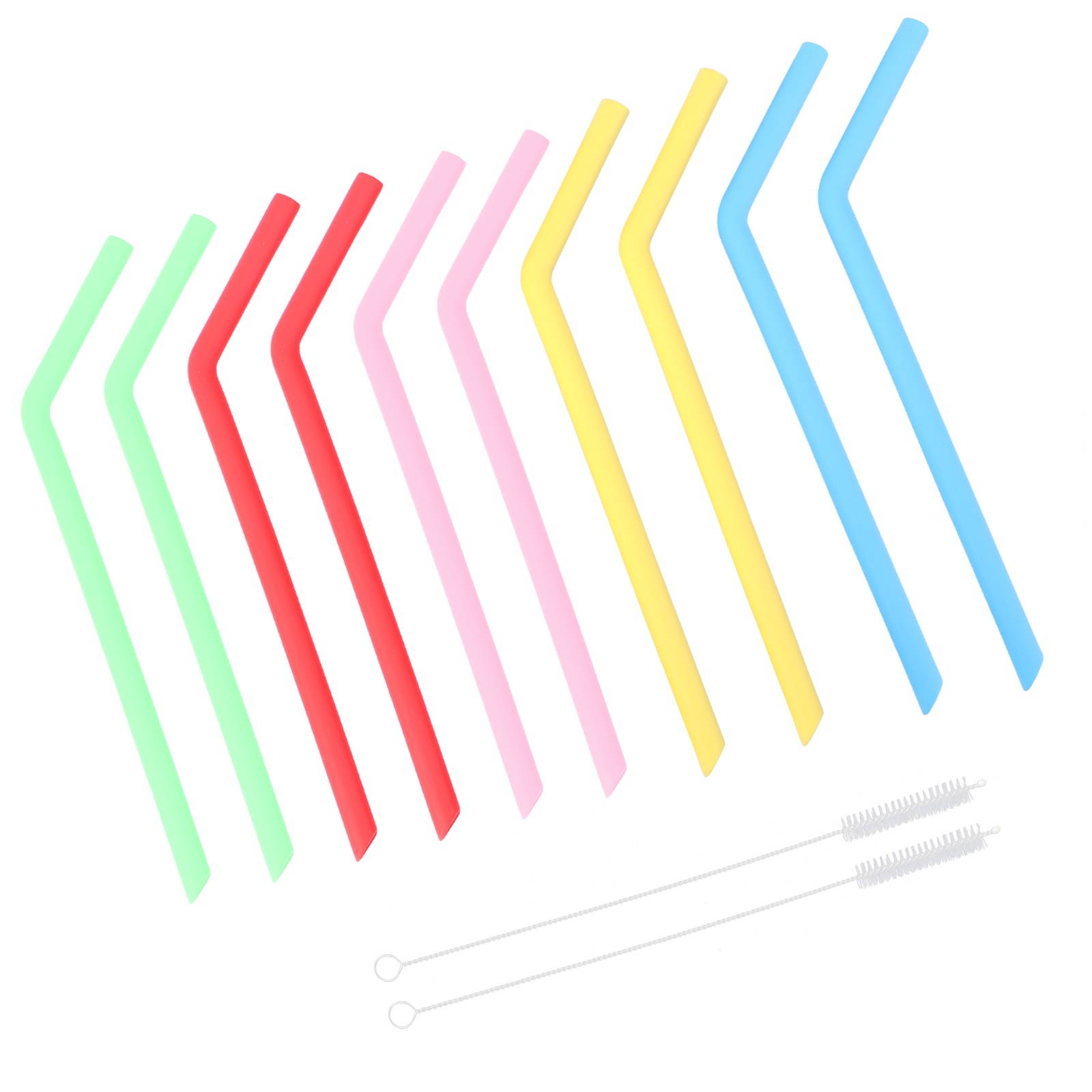 1 Set of Food Grade Straws Environmental Friendly Straws Silicone Straws