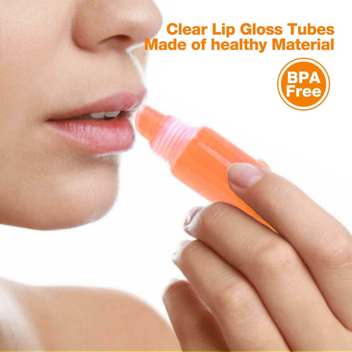50Pcs 10ml Lip Gloss Balm Empty Soft Tubes Clear Cosmetic Containers Refillable