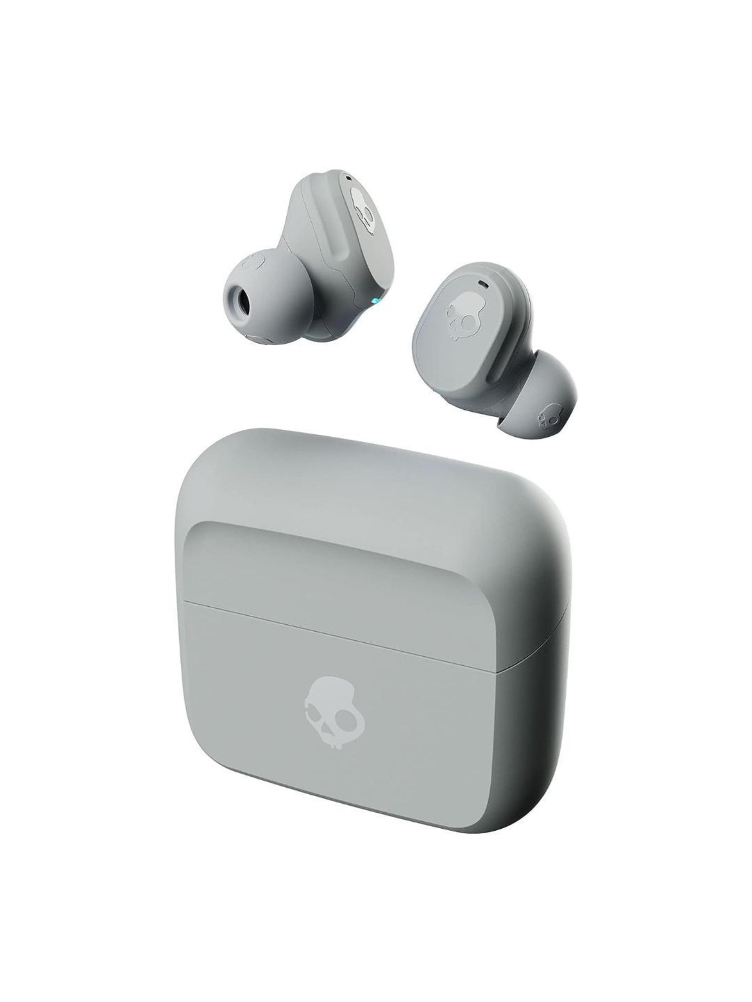 Skullcandy Mod in-Ear Bluetooth Earbuds with 34 Hr Battery (Light Grey & Blue, True Wireless)