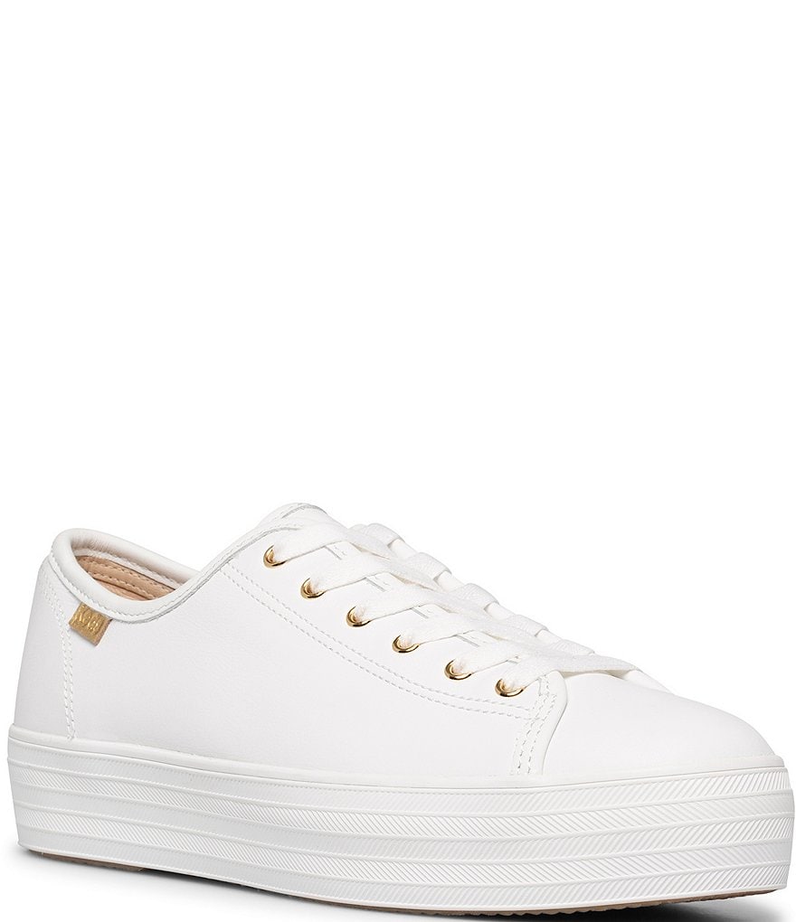 Keds Triple Kick Luxe Platform Leather Sneakers