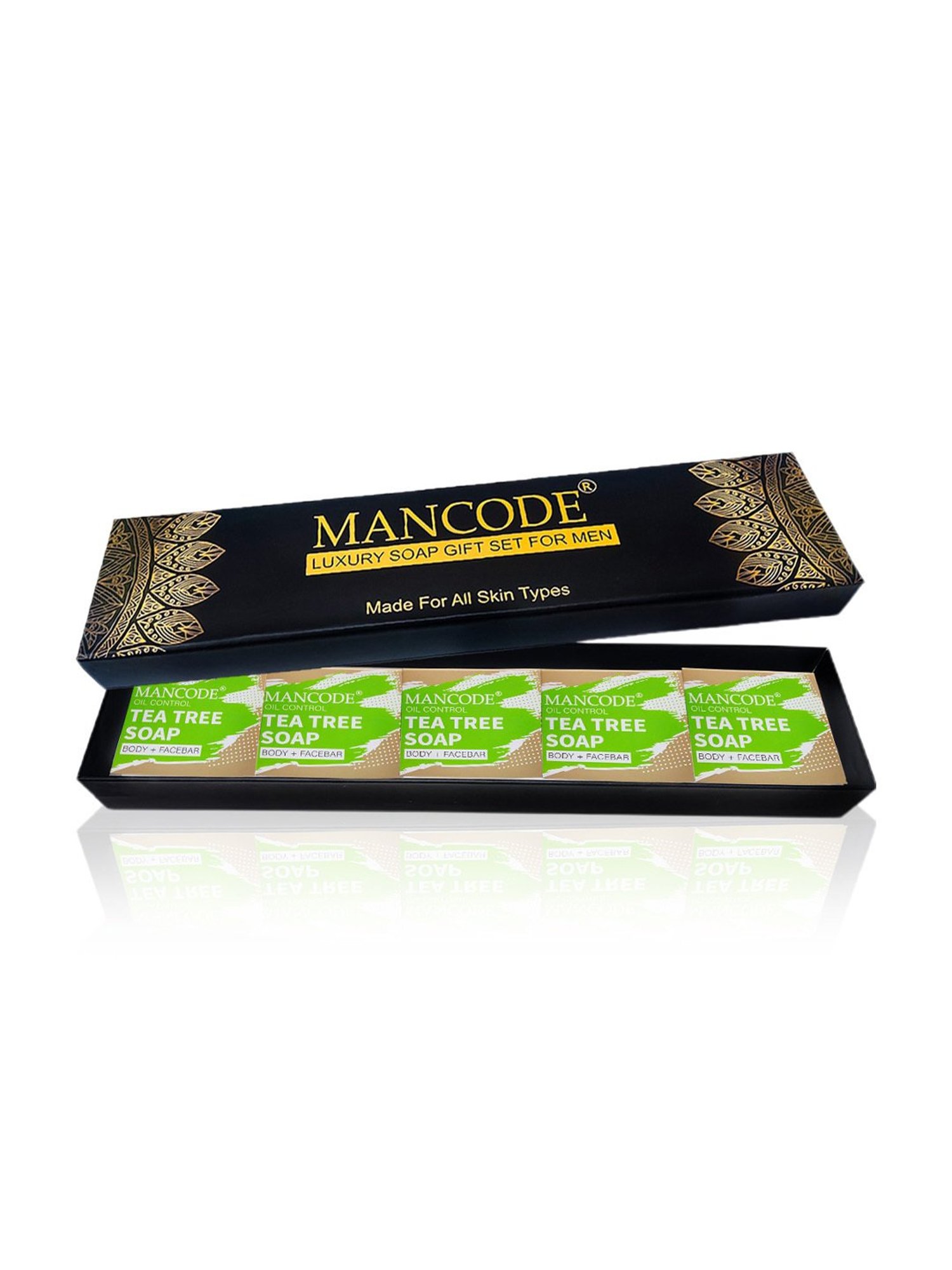Mancode Oil Control Tea Tree Soap Gift Set - 5 Pieces
