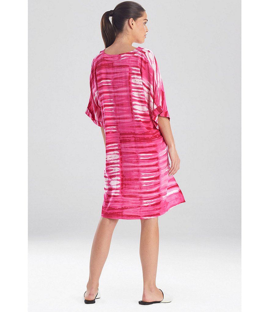 Natori Shibori Printed Challis Tunic Sleepshirt