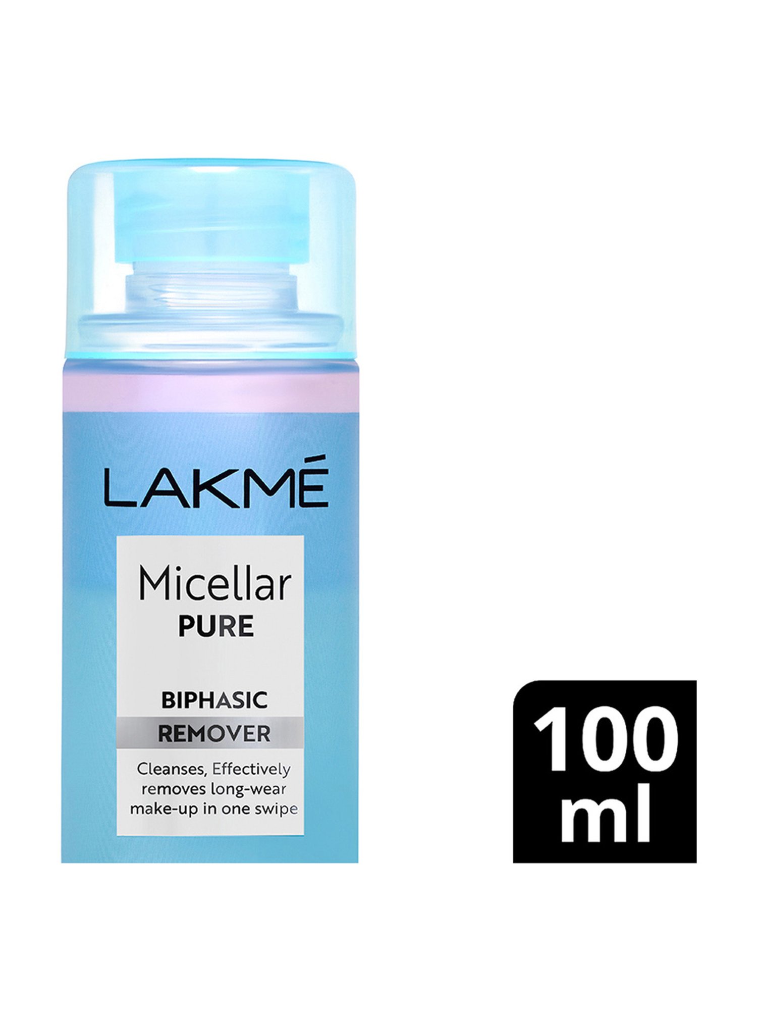 Lakme Micellar Pure Biphasic Remover for Makeup Removal - 100 ml