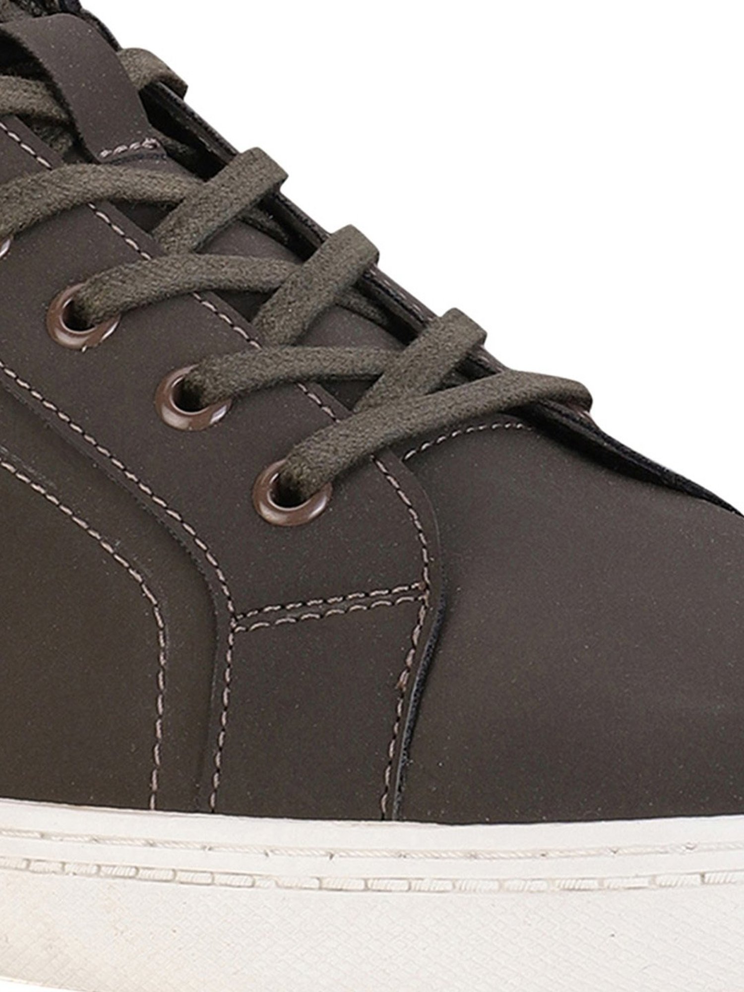 North Star by Bata Men's Olive Casual Sneakers