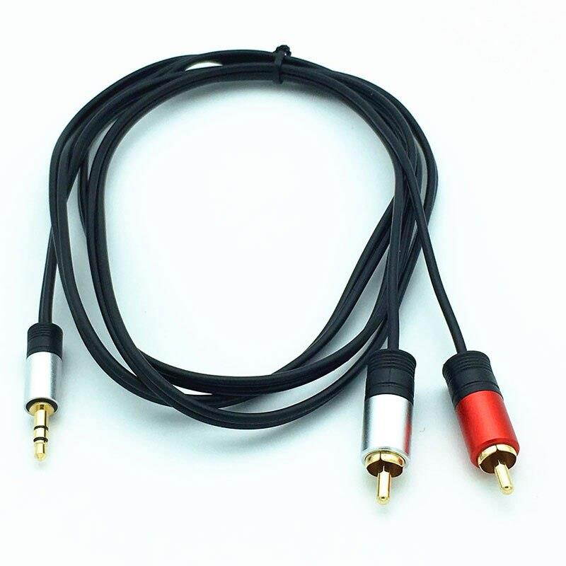 3.5mm Aux to 2RCA Y Splitter Stereo Audio Cable 5M
