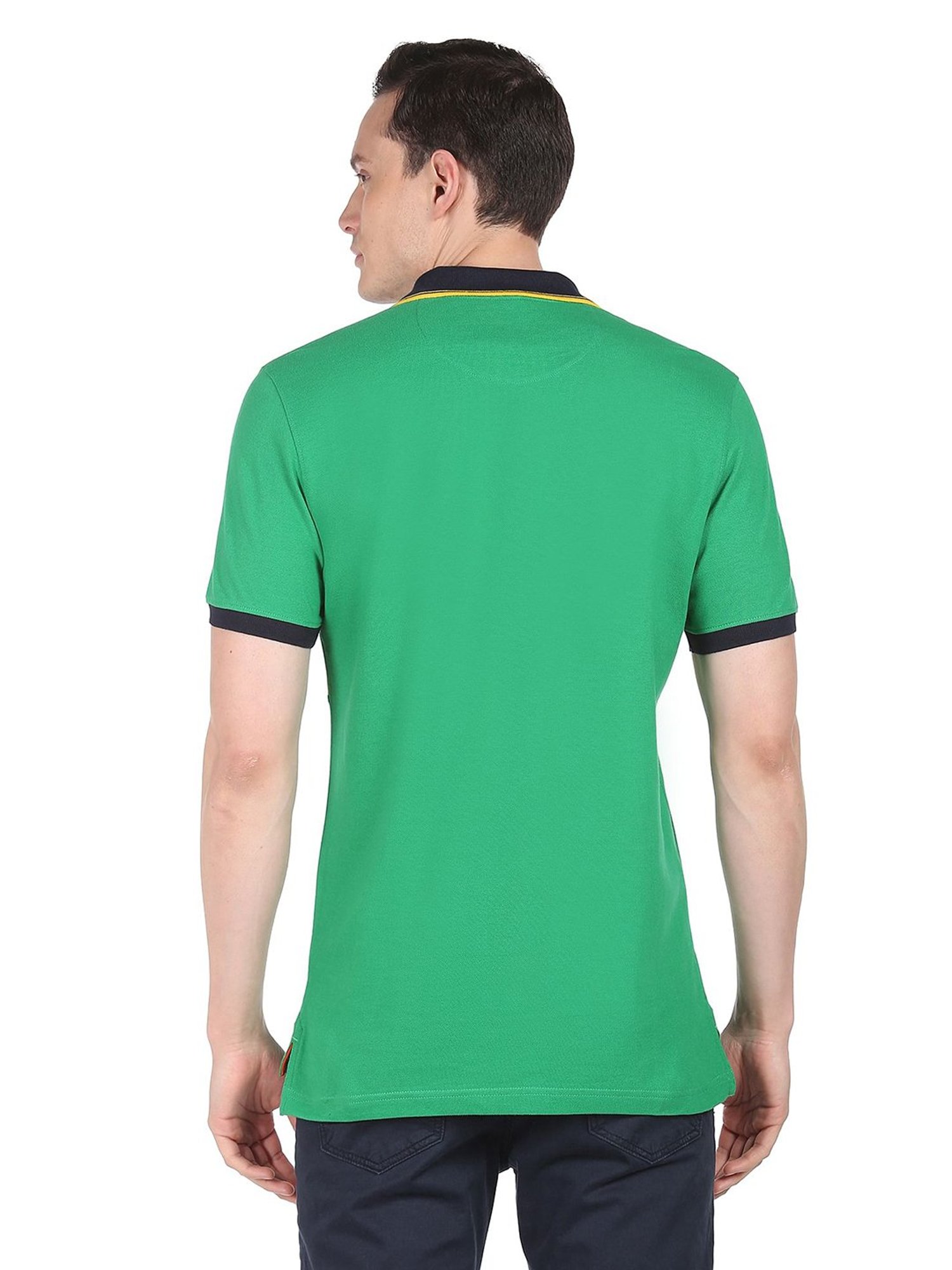AD by Arvind Green Polo T-Shirt