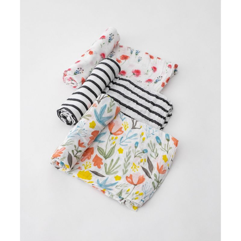 Little Unicorn Cotton Muslin Swaddle - Wild Mums Set 3pk