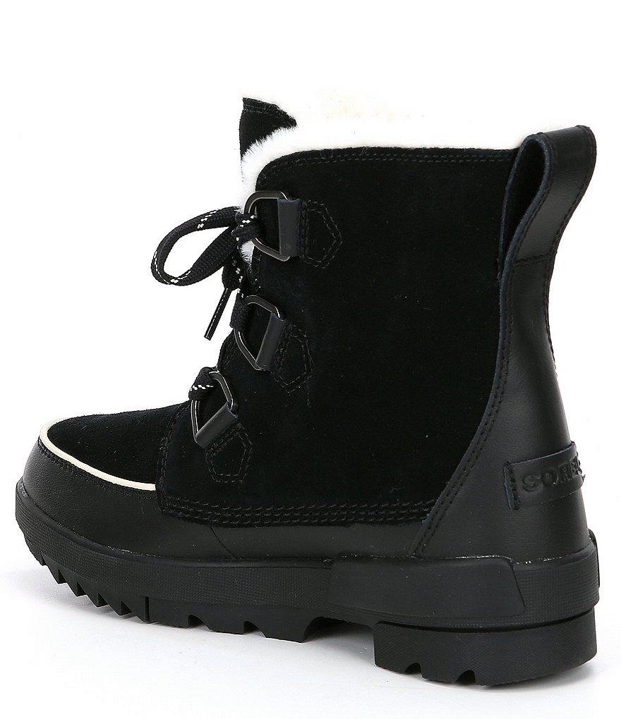 Sorel Tivoli IV Faux Fur Collar Waterproof Suede Lug Sole Winter Booties