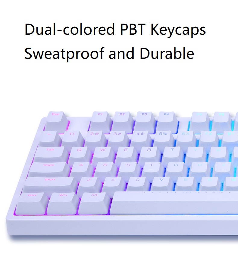 iKBC  F410 108-key RGB Backlit  Cherry MX Switch Mechanical Gaming Keyboard, N-key Rollover, PBT Keycaps