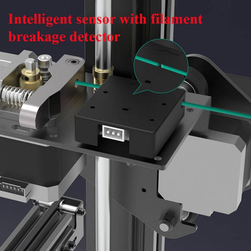 Official Creality Ender 3 Max 3D Printer 300 x 300 x 340mm, 2020 Newest All Metal FDM 3D Printer with Larger Glass Bed Silent Mainboard All Metal Extruder Smart Sensor Dual Cooling Fans