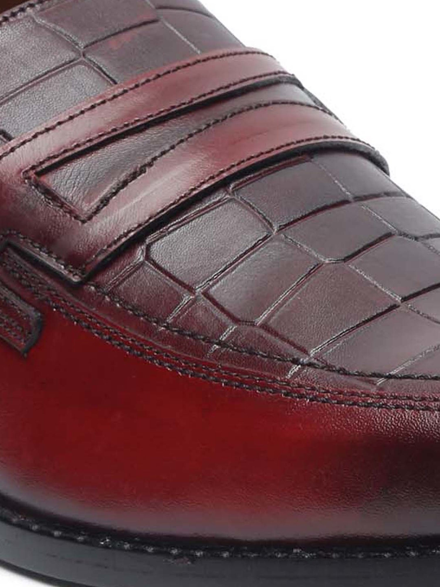 Louis Stitch Men's Rosewood Formal Loafers