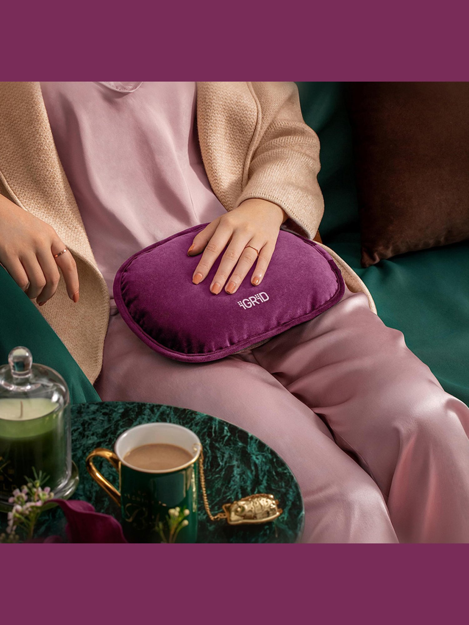 HealthSense YM 602 Yoga Mat (Black & Grey)