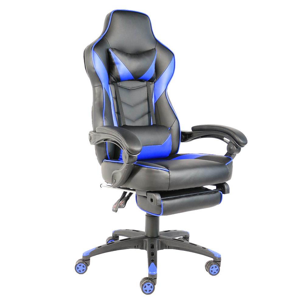 High Back Ergonomic Swivel Gaming Chair Racing Style Adjustable Recline Footrest